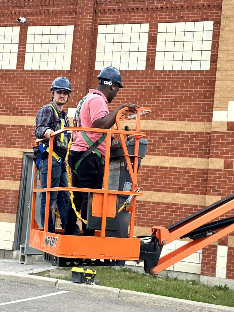 Work on Boom Lift